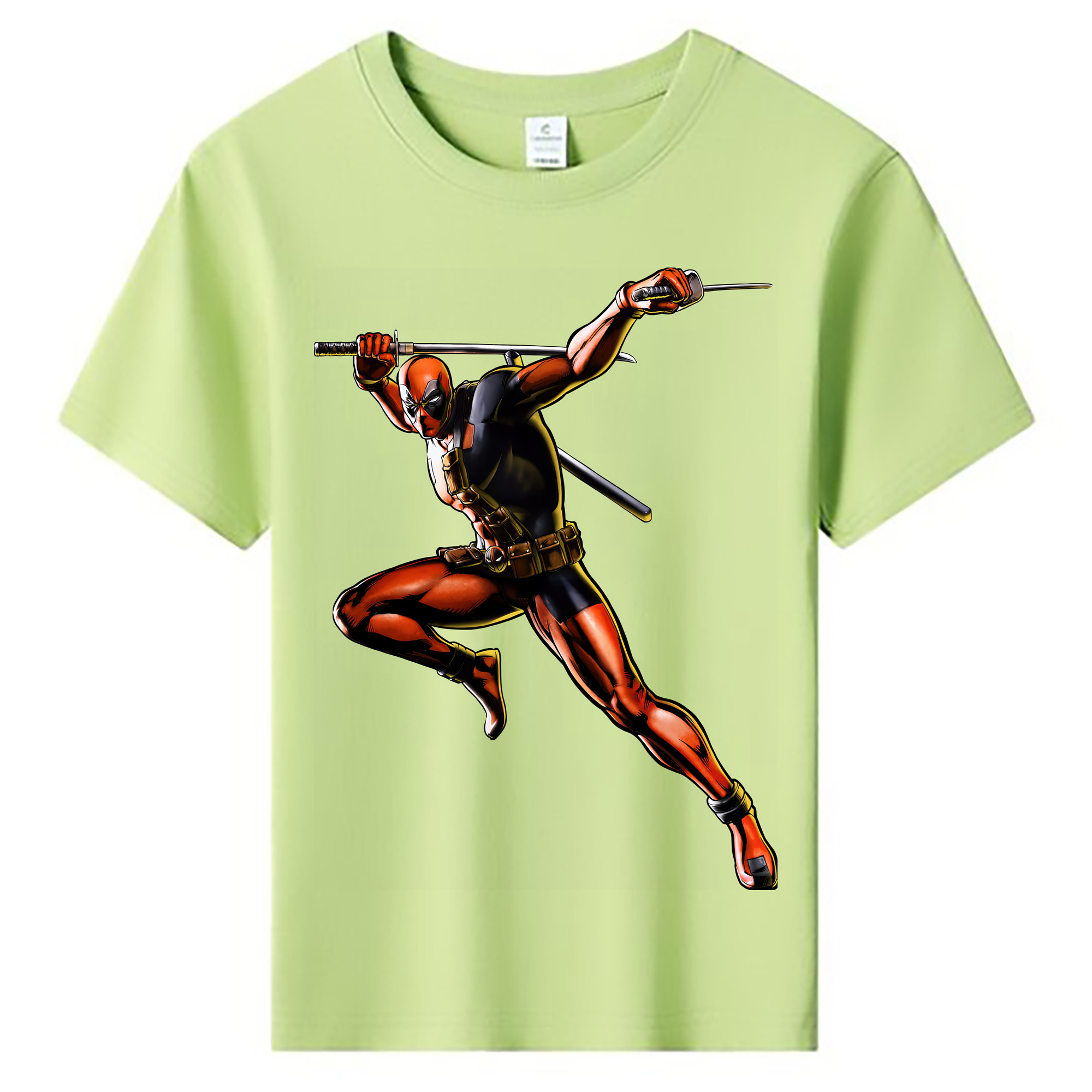 （画像用） Deadpool デッドプール 綿100％キッズTシャツ（フロントプリント）